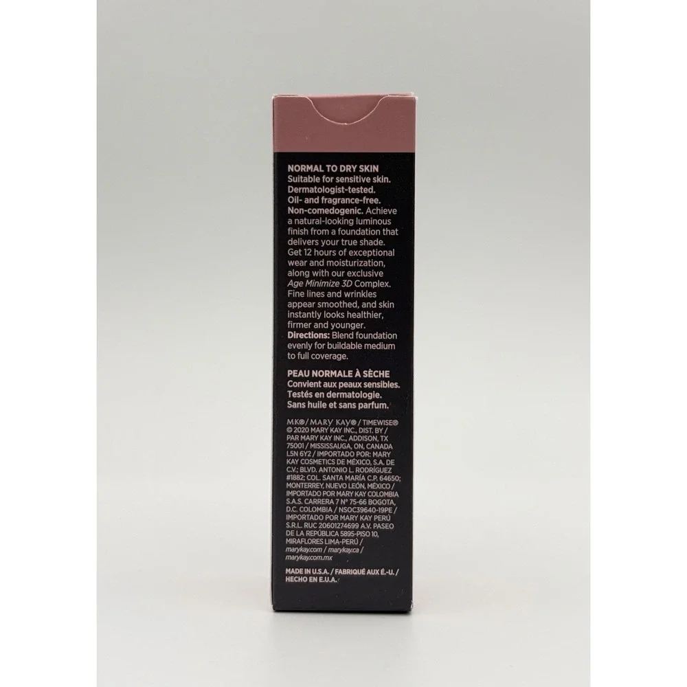 Mary Kay TimeWise Luminous 3D Foundation Ivory N 140 Normal to Dry Skin 1oz NIB